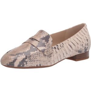 Women's Snake Print Loafer NWOB Cole Haan Goto Pearson Loafer Gray Beige Leather